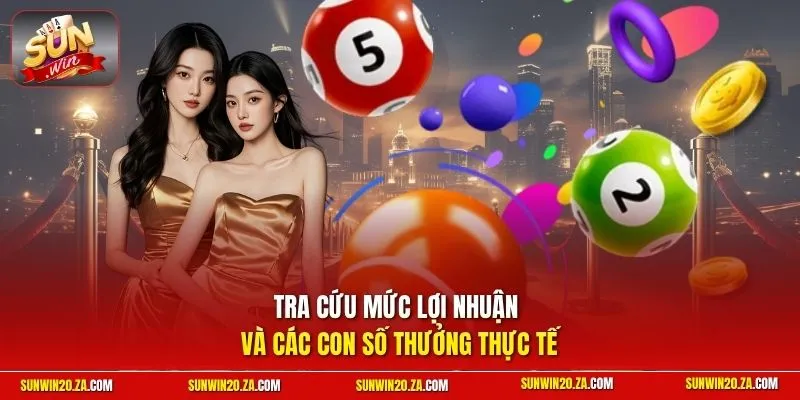 Tra cứu mức lợi nhuận và các con số thưởng thực tế